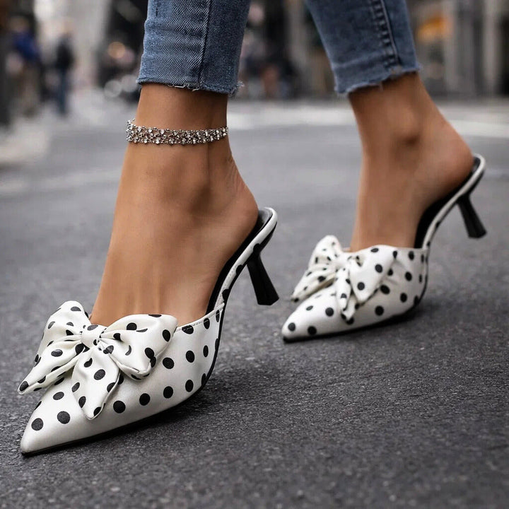 Vivienne Polka Dot Bow Heels