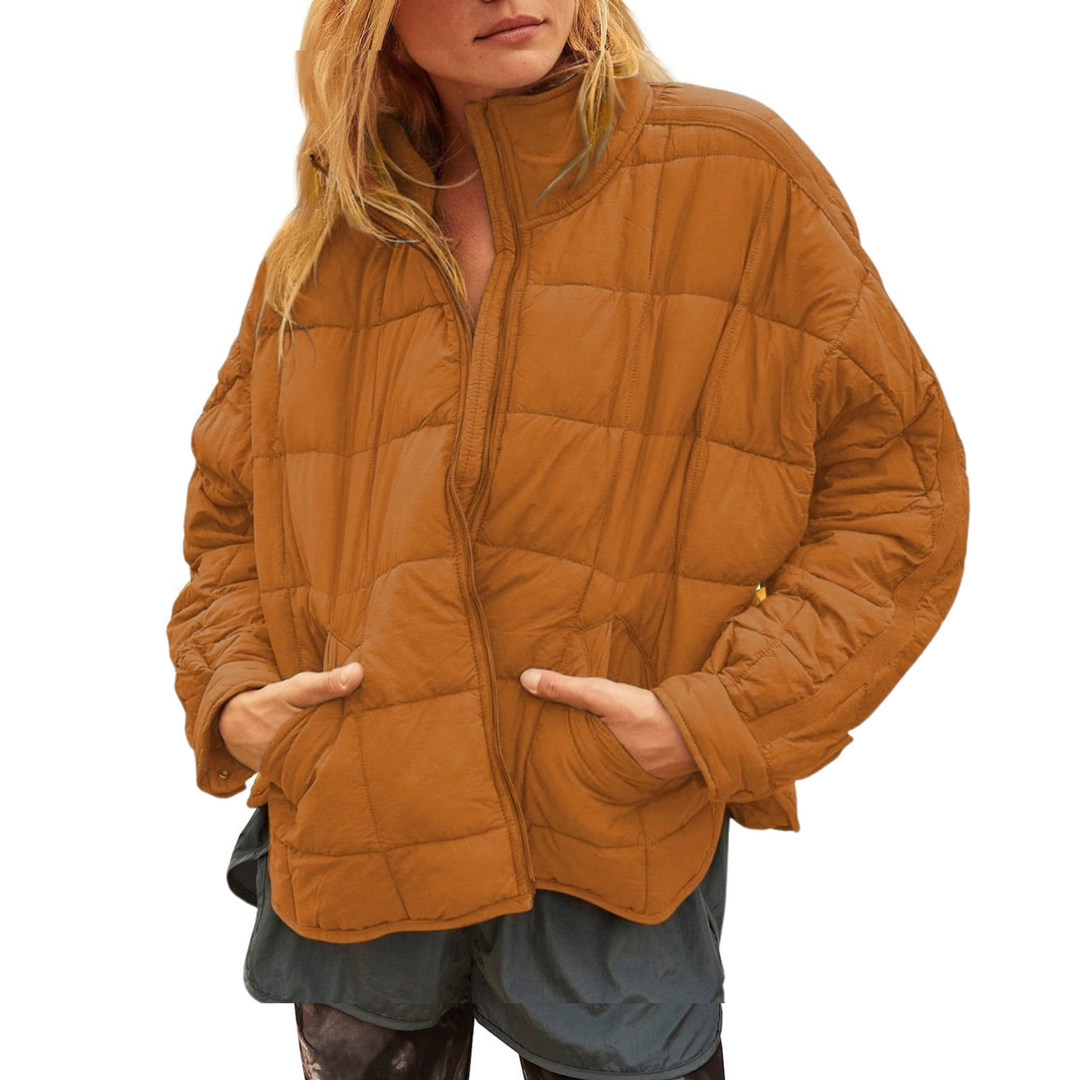 April | Women's Lightweight Compact Puffer Jacket with Zip Closure