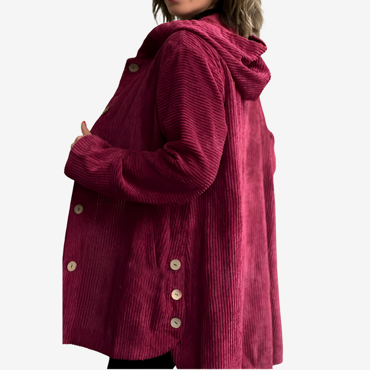 Button-Front Georgette Knit Jacket