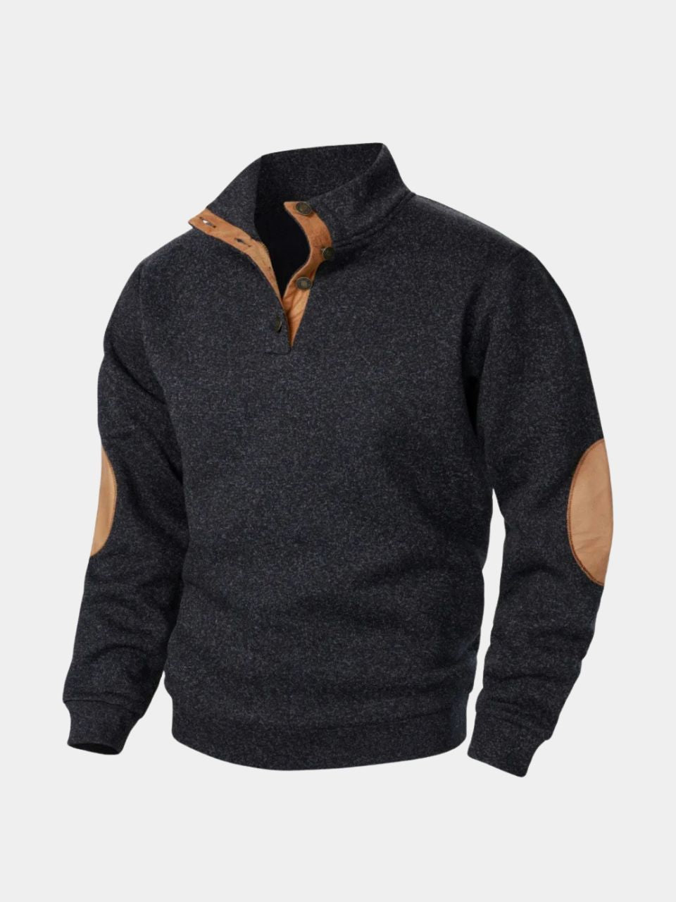 Callum | Men's Heritage Pullover with Contrast Elbow Patches