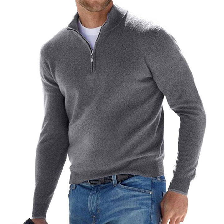 Harris Men's Comfort Half-Zip Knit Pullover with Sleek Design