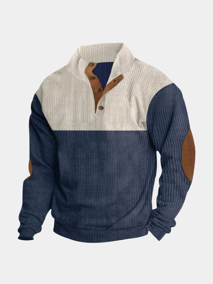 Rowen | Men's Retro High-Collar Corduroy Pullover