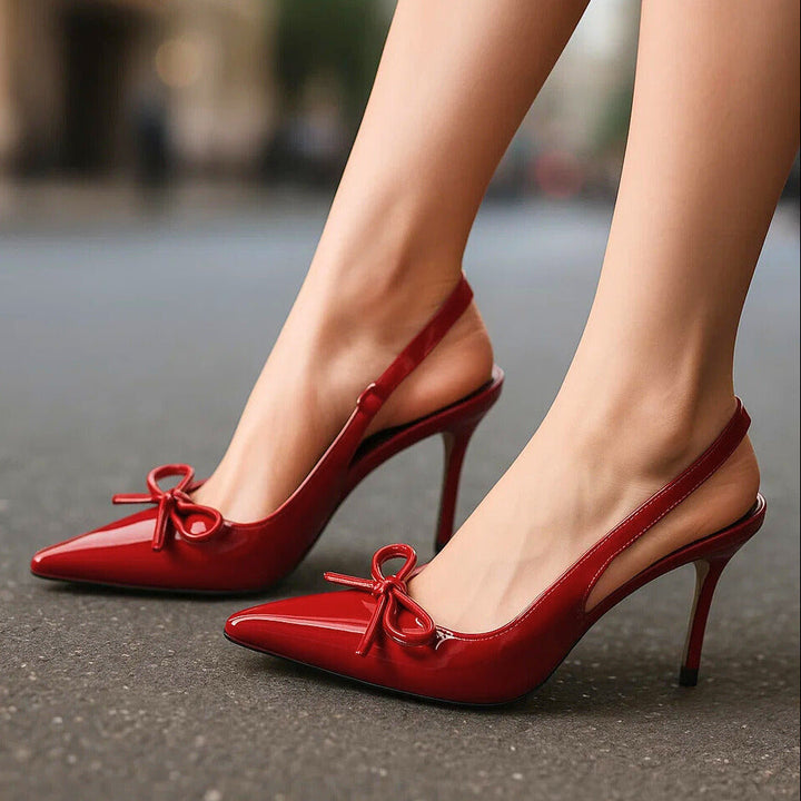 Valentina Rae Bow-Embellished Heels