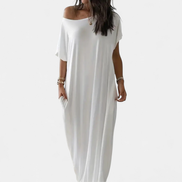 DARLA | Comfy Batwing Sleeve Lounge Dress