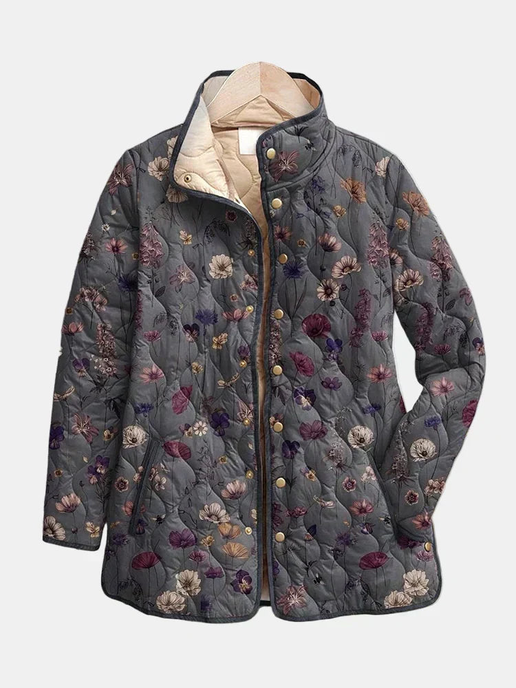 Harper | Multicolor Vintage Floral Quilted Jacket