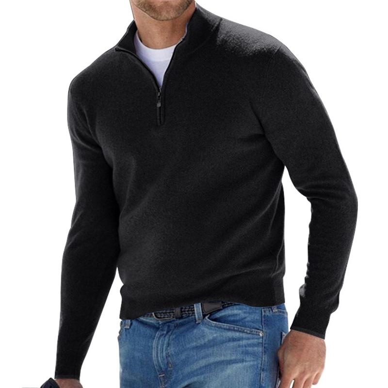 Harris Men's Comfort Half-Zip Knit Pullover with Sleek Design