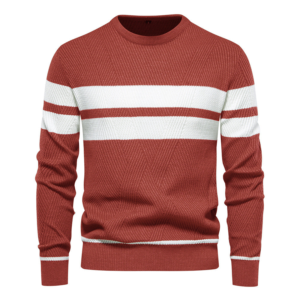 Modern Men's Sweater with Stripe Design