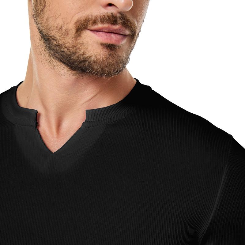 Elias | Men's Sculpted Fit Longline Athletic Ribbed Top
