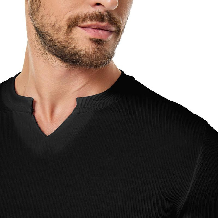 Elias | Men's Sculpted Fit Longline Athletic Ribbed Top