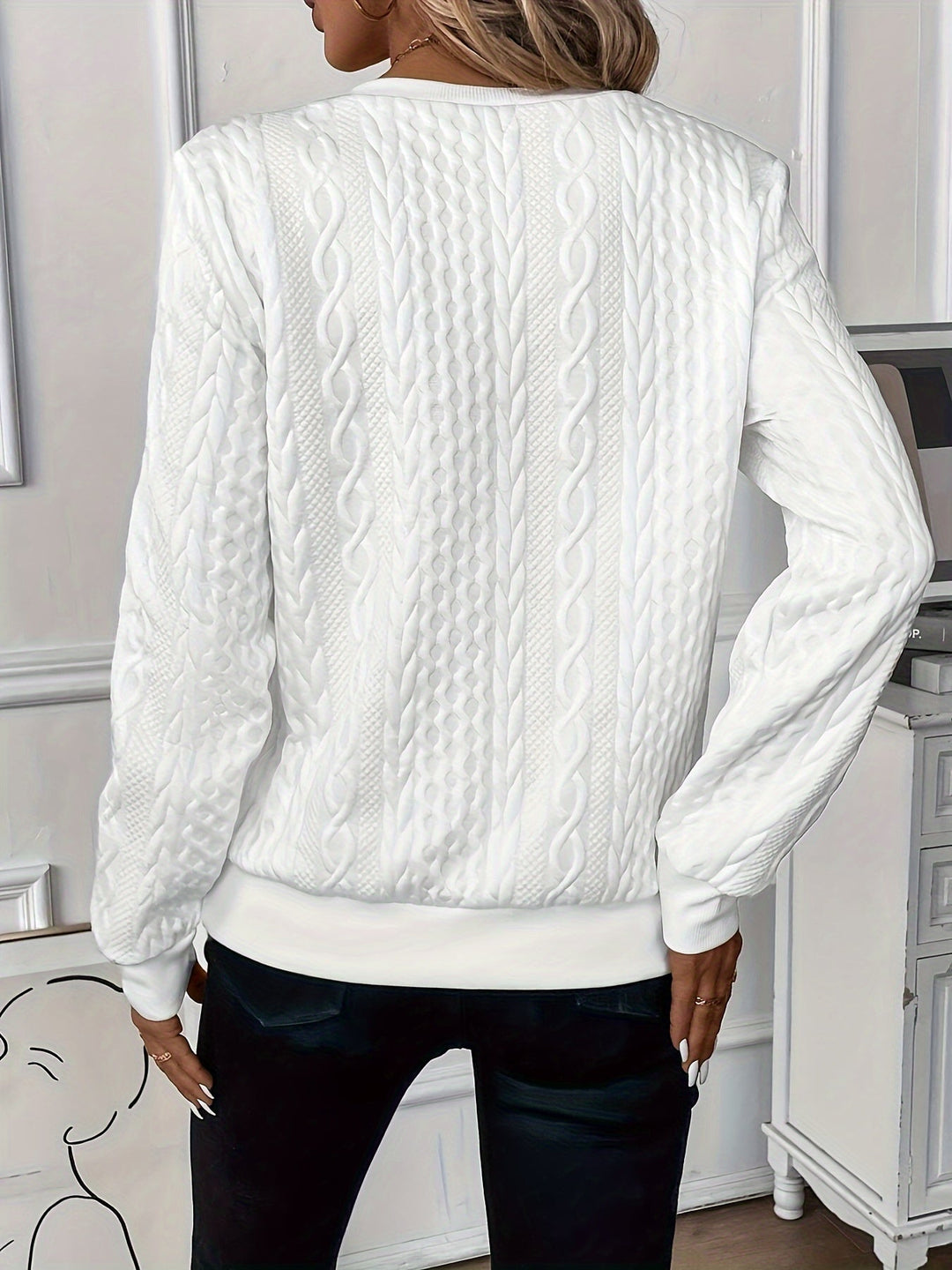 Mila | Women's Long Sleeve Zip Neck Jumper in Soft Blend Knit