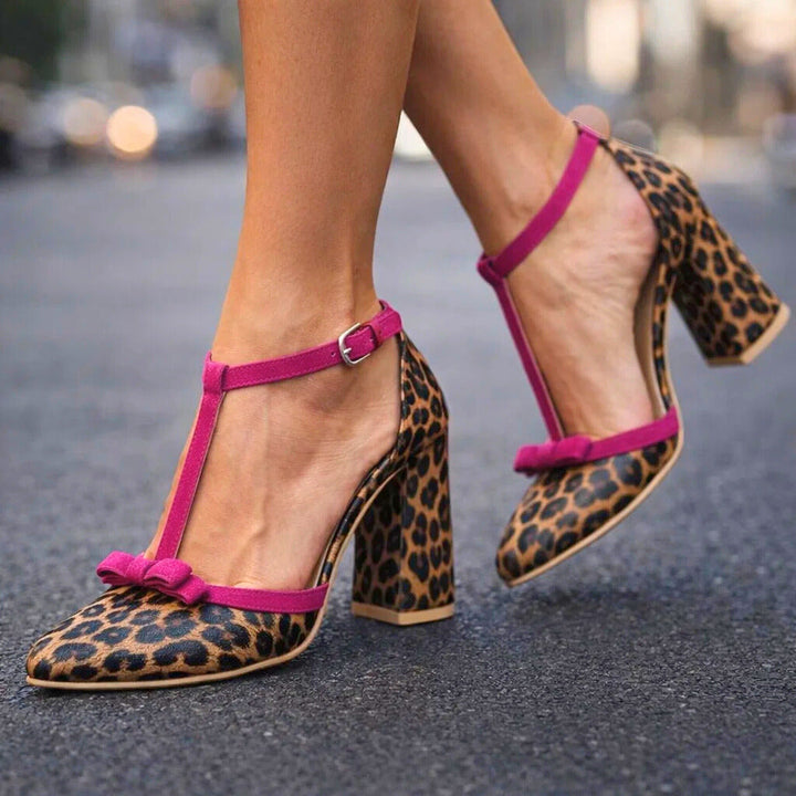 Valentina Leopard Print Heels