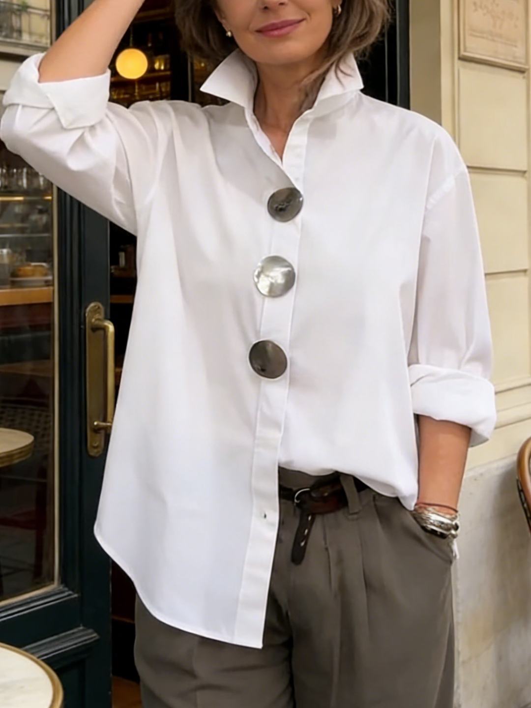 Rosaline | Classic Button-Up Blouse