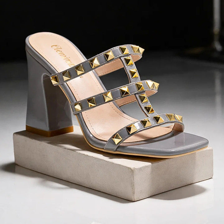 Marcella Aster Chunky Heeled Sandals