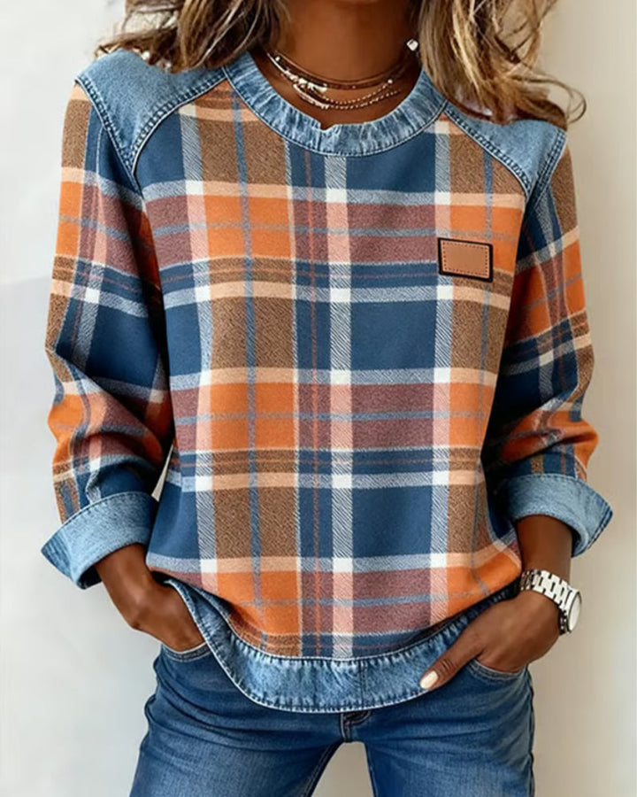 Célia - Bold Patchwork Sweatshirt