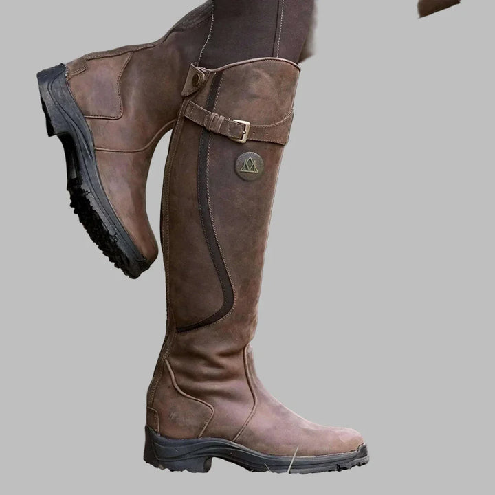 Yvaine | Women's Orthopedic Leather Boots with Cushioned Footbed