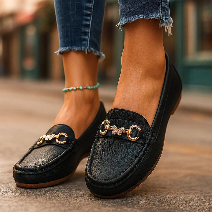 Rhinestone-Embellished Sorella Loafers