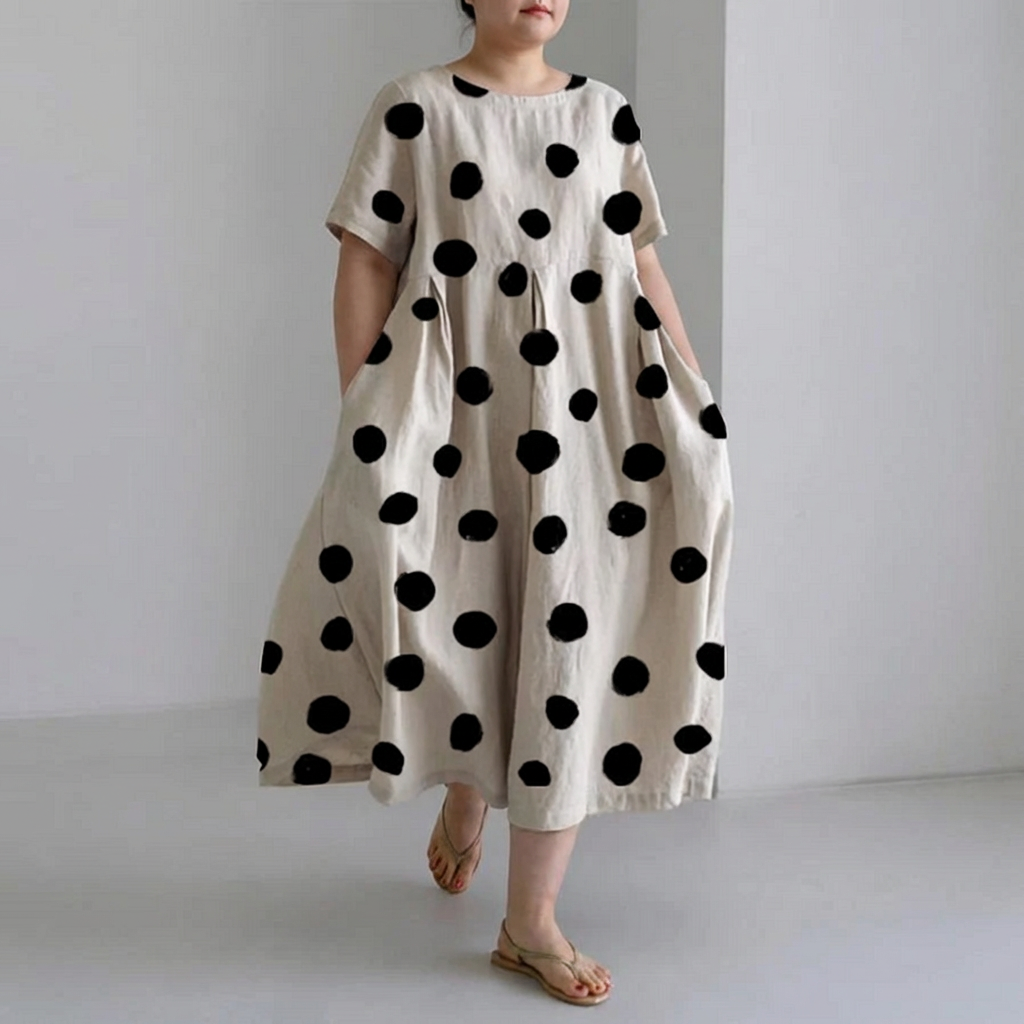 Hana | Relaxed Polka Dot Dress