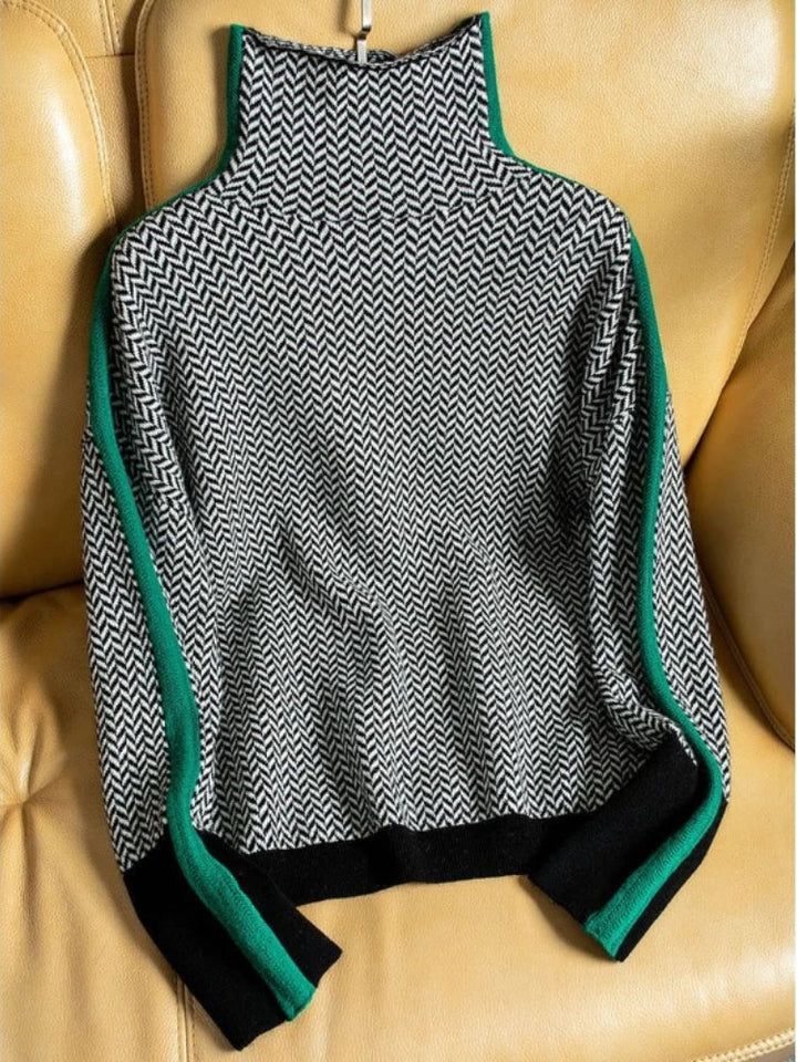 Thomasin Women's Striped Crew Neck Knit Sweater
