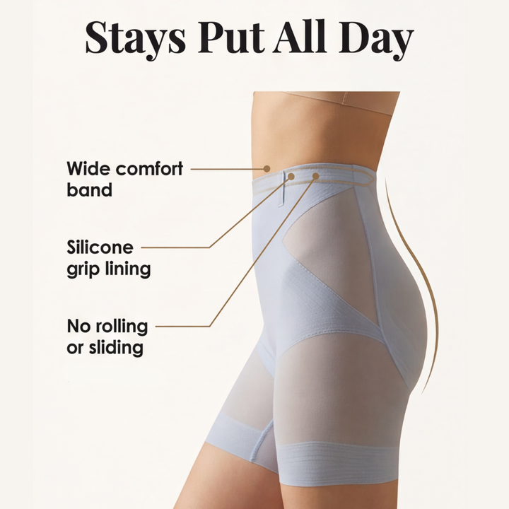 Slimaire - Women's High-Waisted Seamless Shaping Shorts