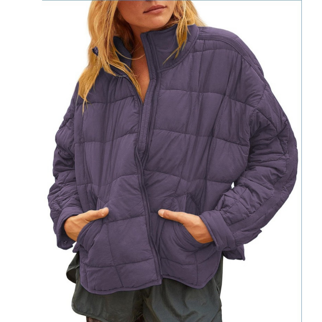 April | Women's Lightweight Compact Puffer Jacket with Zip Closure