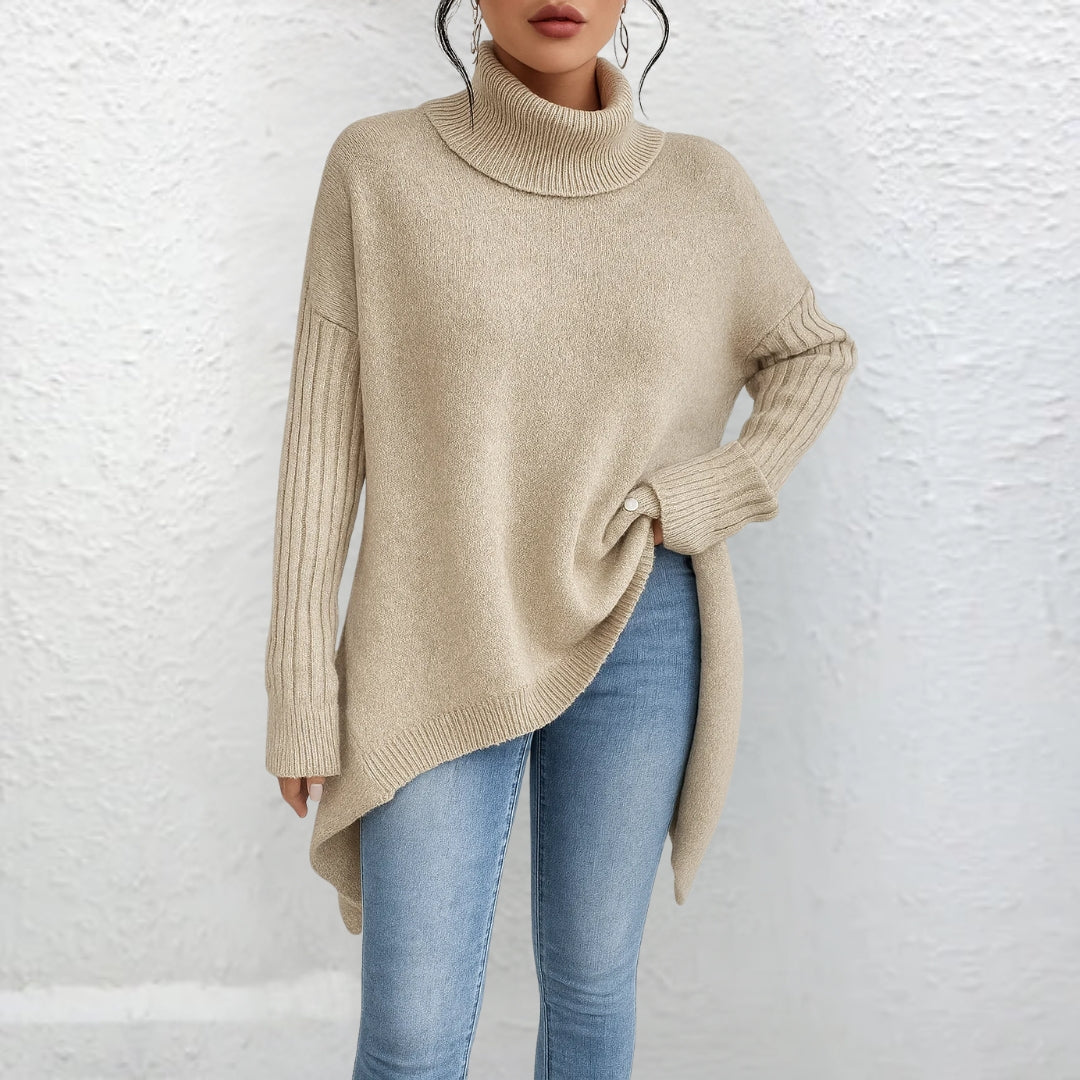 Brigit - Relaxed Fit Roll-Neck Sweater