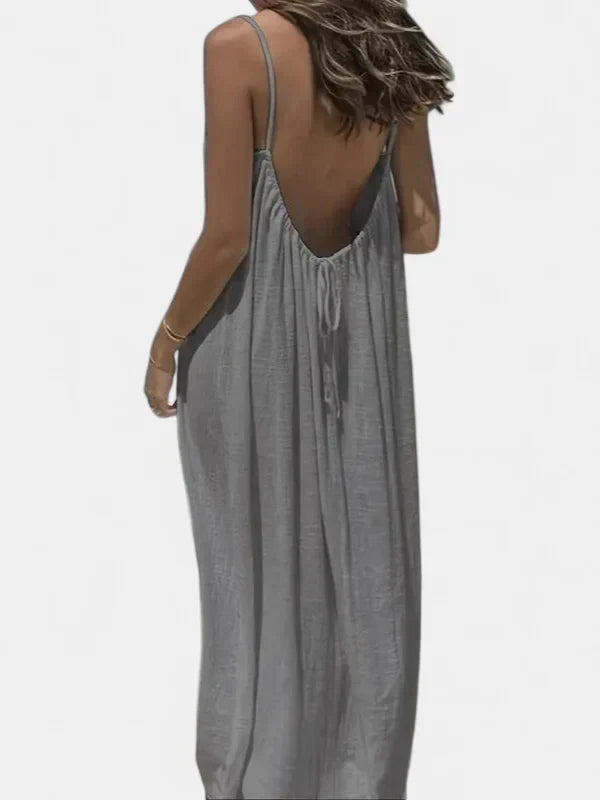 BRITTANY | Chic Sleeveless Cami Lounge Dress