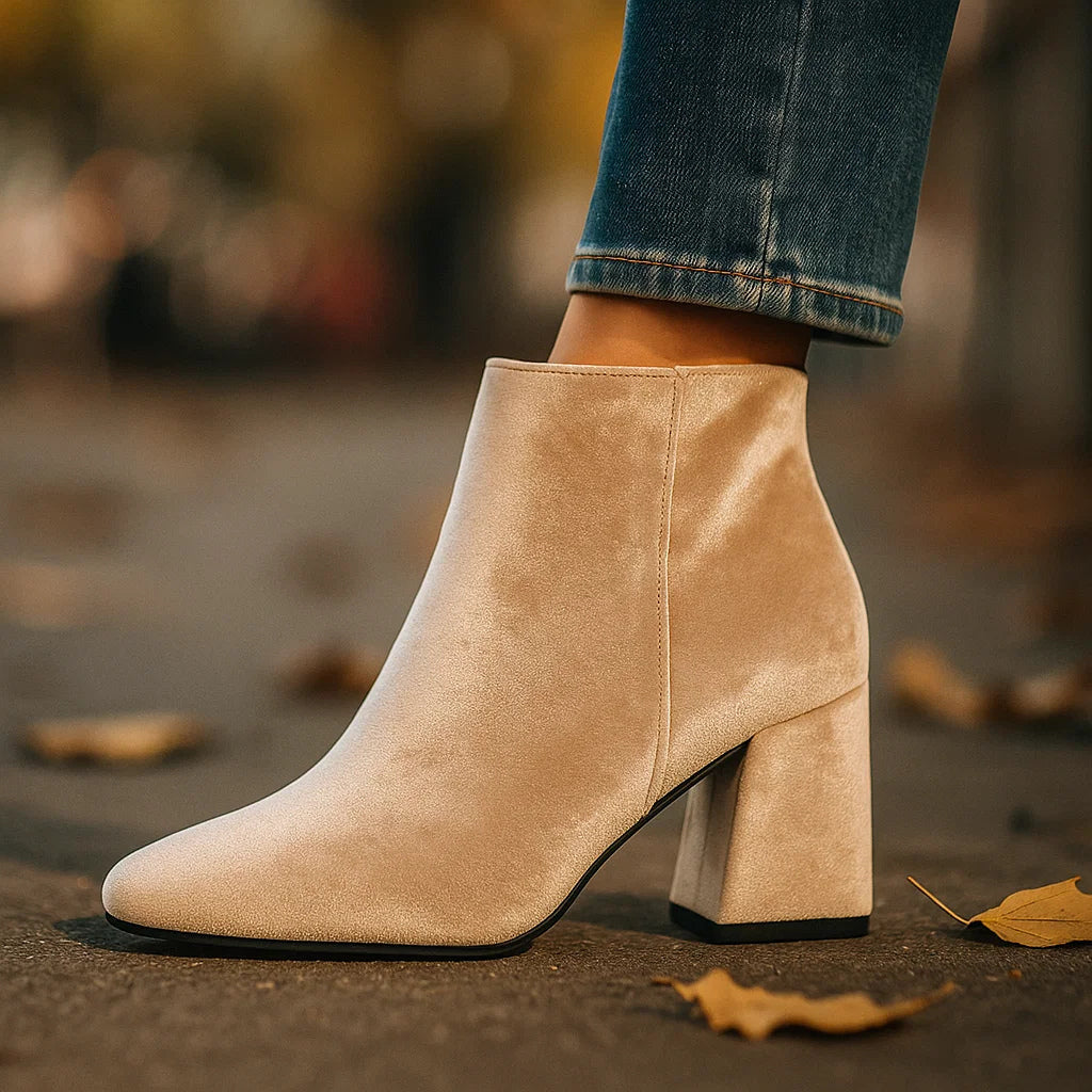 Valentina Luxe Velvet Ankle Boots