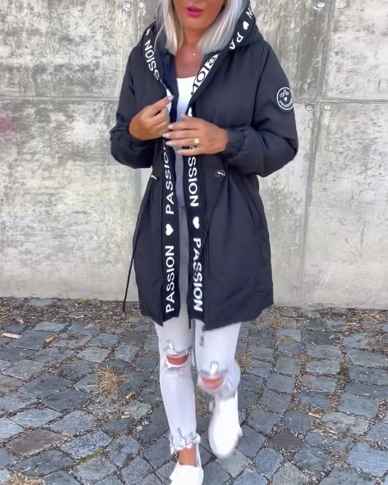 Vanessa | Women's Casual Zip-Up Jacket with Adjustable Drawstring