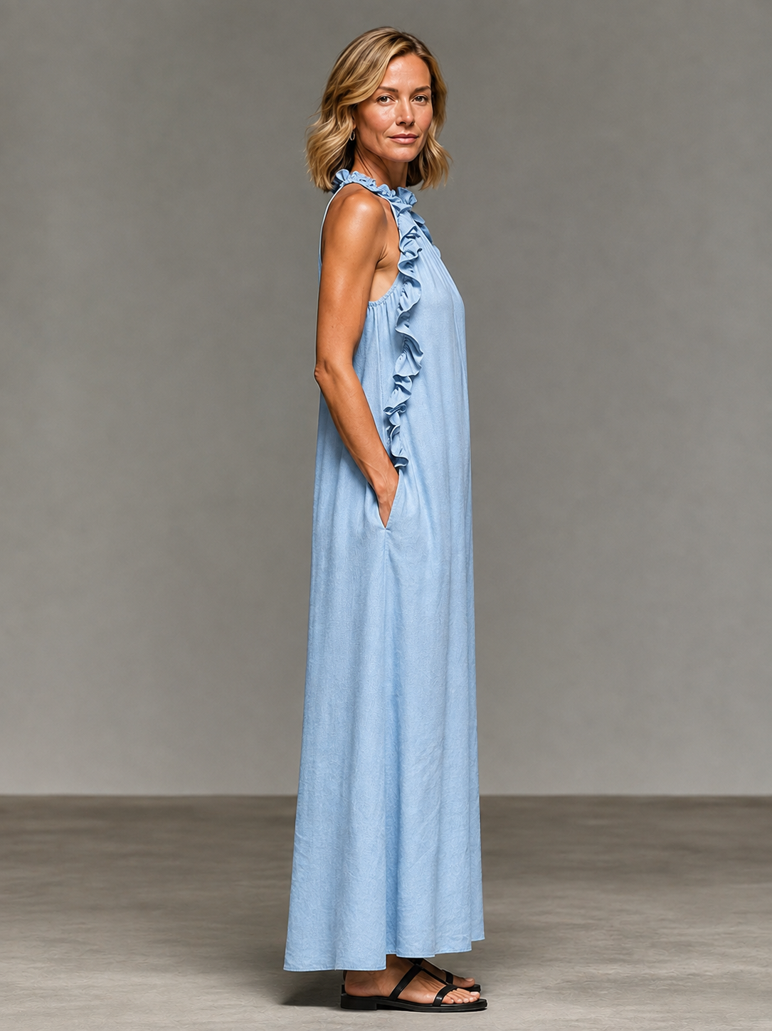 Emma | Luxurious Ruffled Maxi Dress