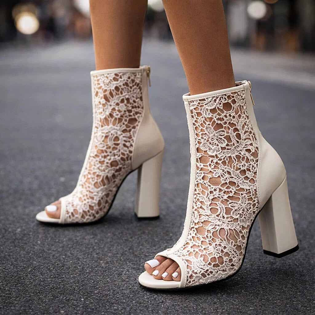 Liliana Lace-Up Heeled Boots