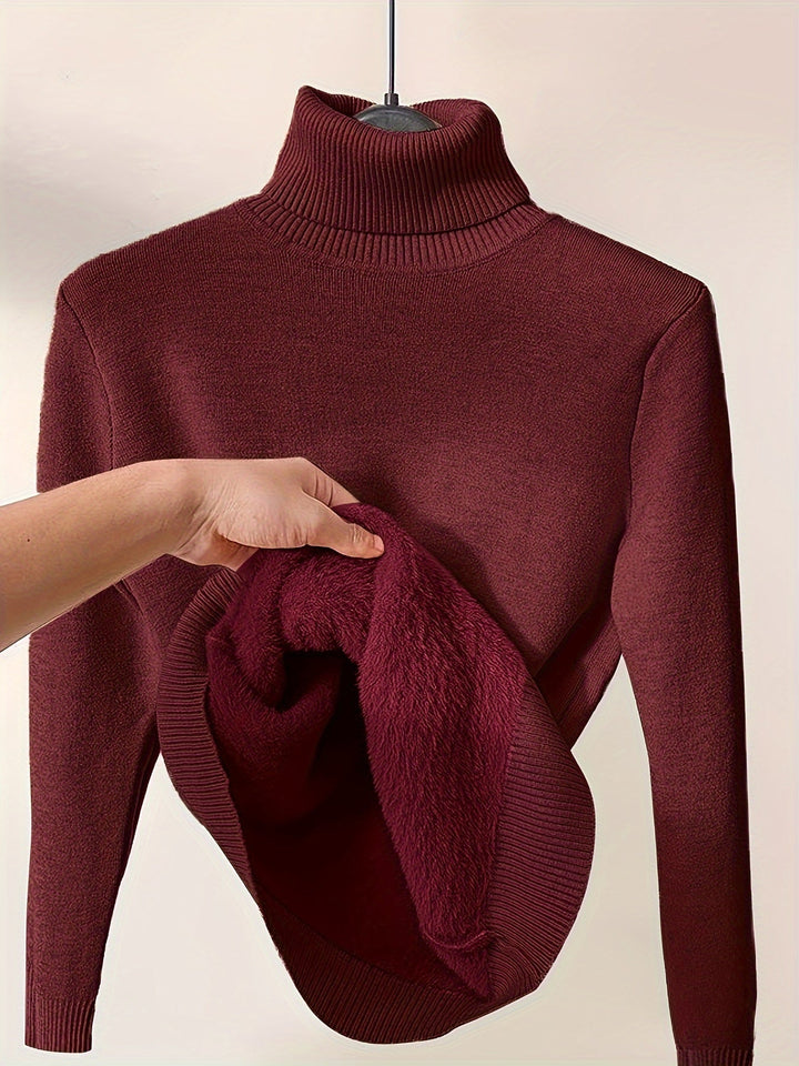 Liora | Women's Relaxed Fit Soft Touch Turtle Neck Pullover