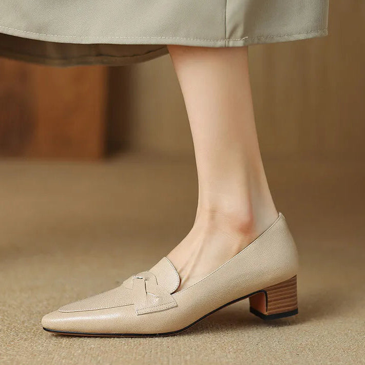 SOFIA AUTHENTIC LEATHER LOAFERS