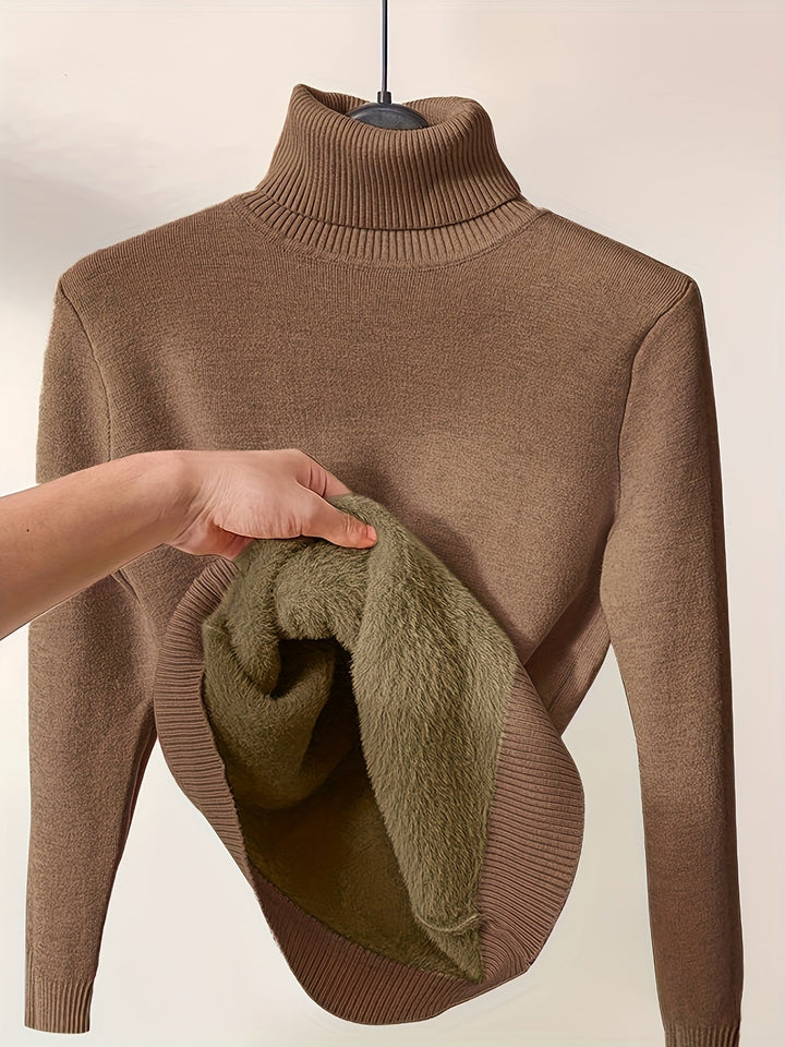 Liora | Women's Relaxed Fit Soft Touch Turtle Neck Pullover