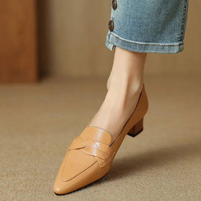 SOFIA AUTHENTIC LEATHER LOAFERS