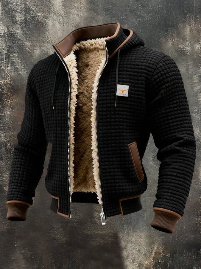 Elegant quilted jacket with a tailored collar