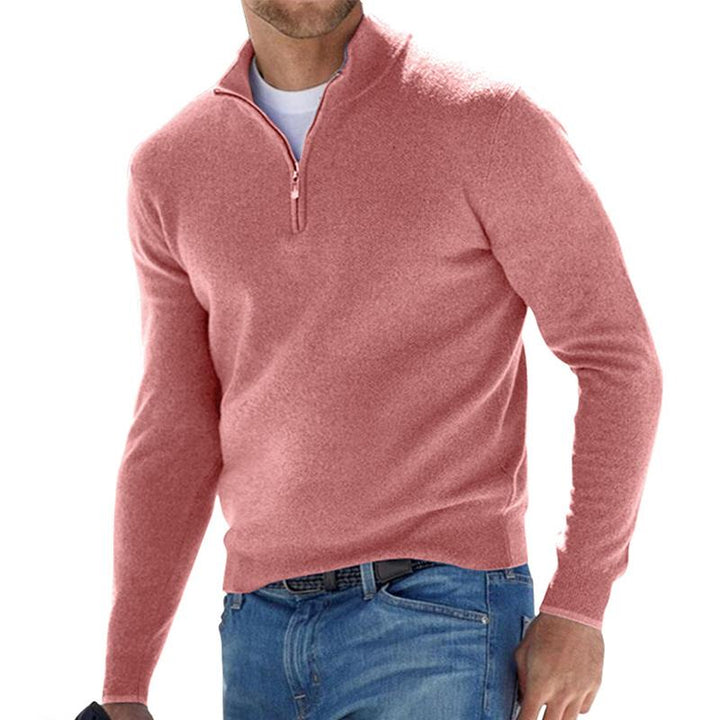 Harris Men's Comfort Half-Zip Knit Pullover with Sleek Design
