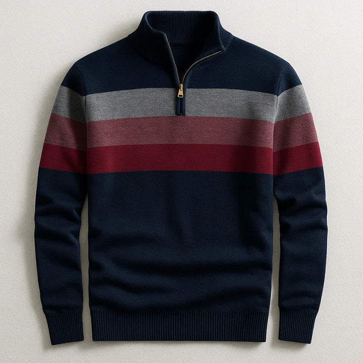 Elston | Men's Midweight Cotton Quarter-Zip Sweater with Sleek Design