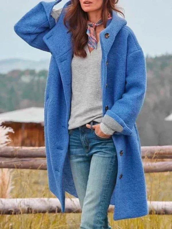 Amalia | Women's Cozy Winter Coat with Sleek Front and Long Sleeves