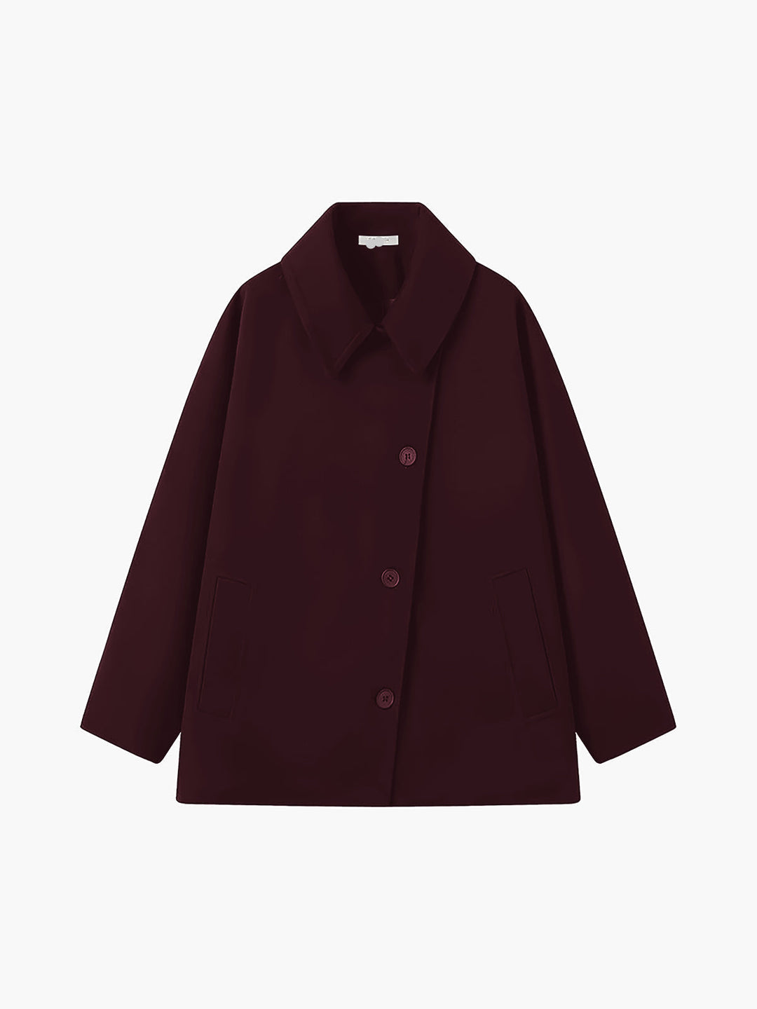 Rhona | Women's Oversized Wool Blend Coat with Button Closure