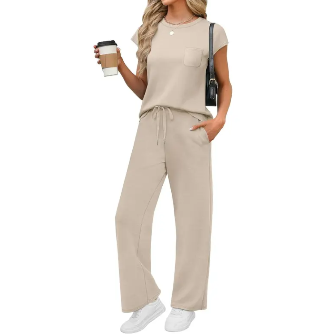 HARLIE | Casual Cap Sleeve Lounge Ensemble