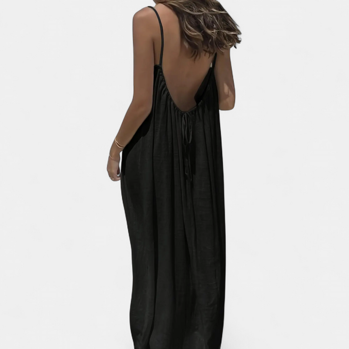THESSALY | Effortless Boho Spaghetti Strap Dress