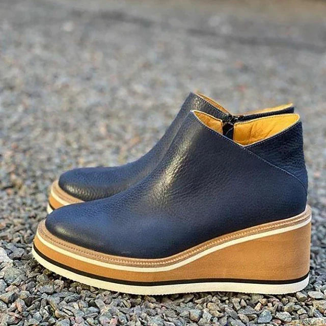 Isadora | Women's Everyday Ankle Boots with Sleek Smooth Upper