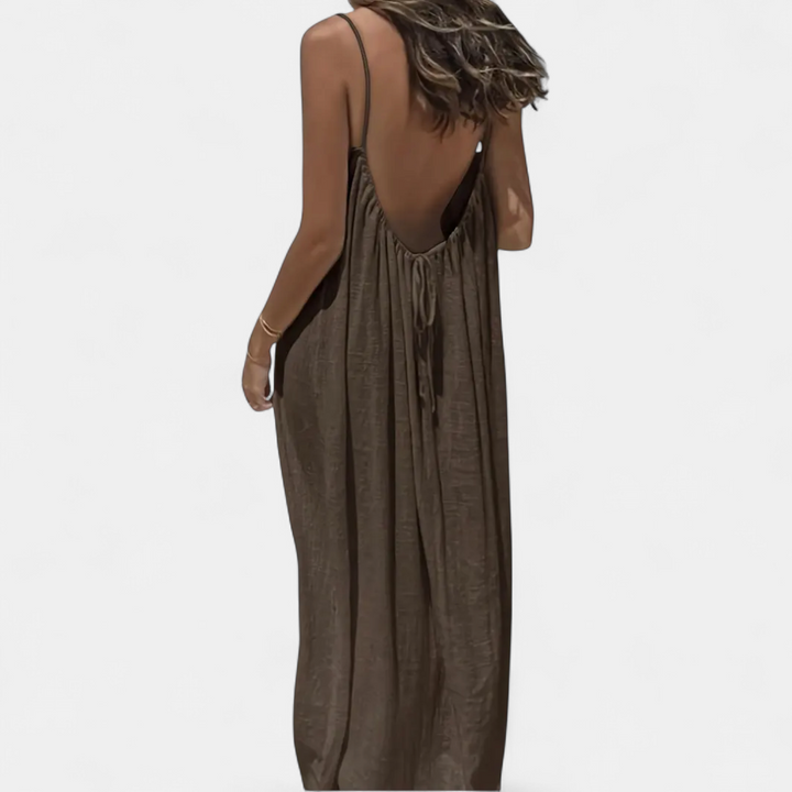THESSALY | Effortless Boho Spaghetti Strap Dress