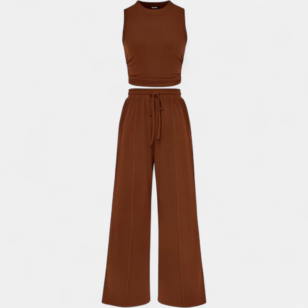 CLEO™ – Easy Knit Wide-Leg Lounge Ensemble