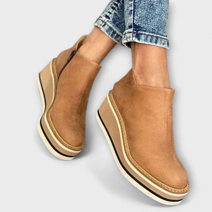 Isadora | Women's Everyday Ankle Boots with Sleek Smooth Upper
