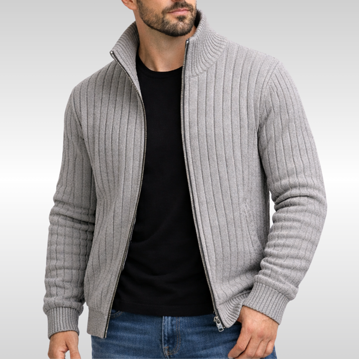 Montclair | Men's Ribbed Zip Cardigan - Durable Everyday Style