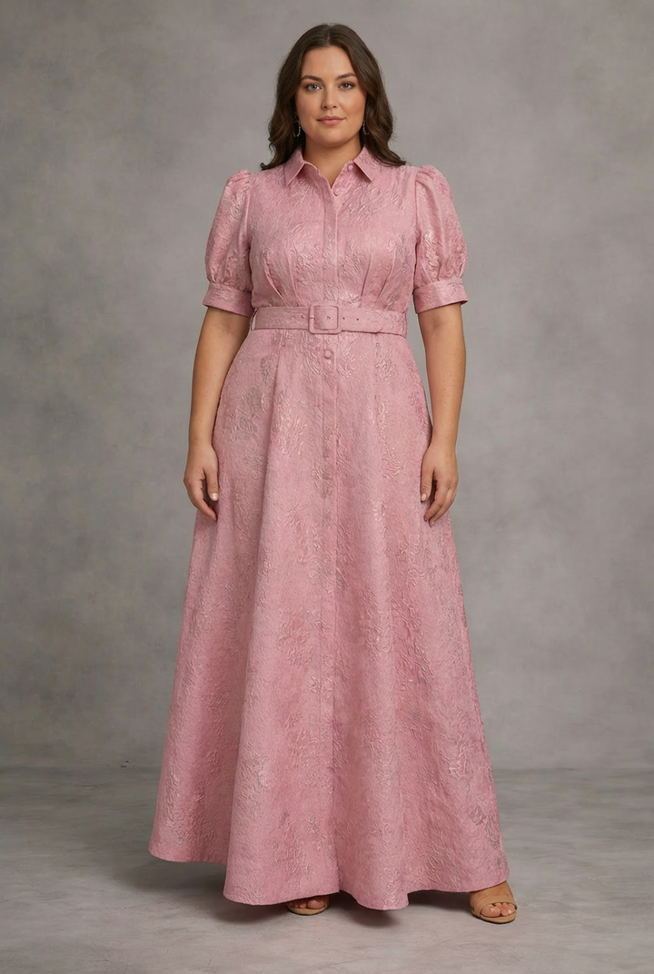 Yuki | Floral Print Maxi Dress with Belt