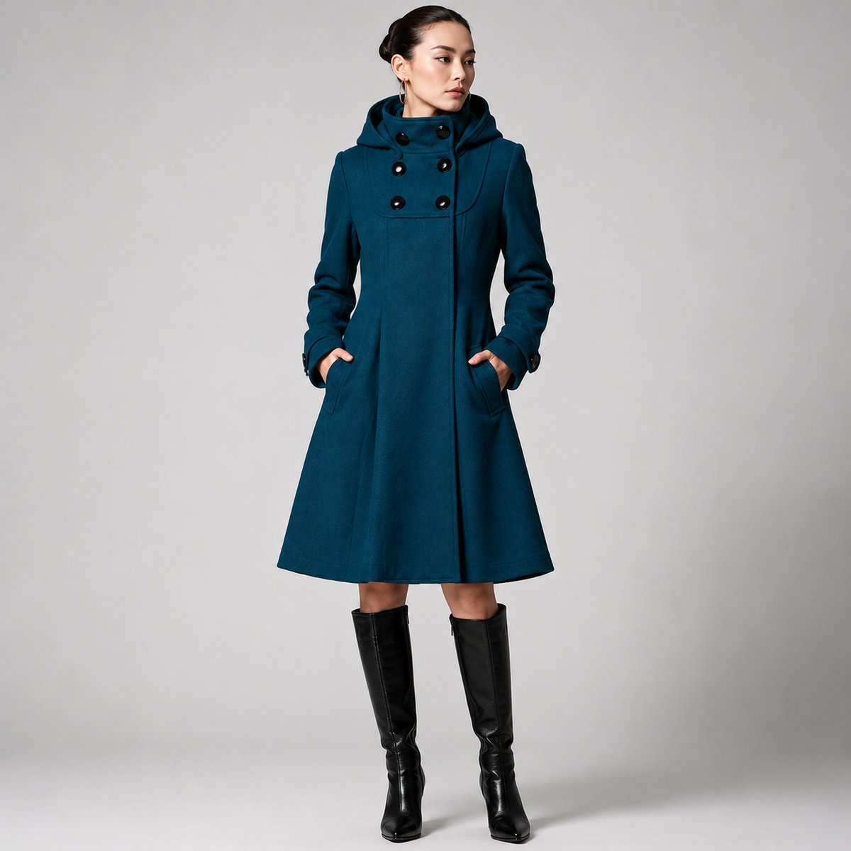 MADELINE | SCULPTED A-LINE COAT