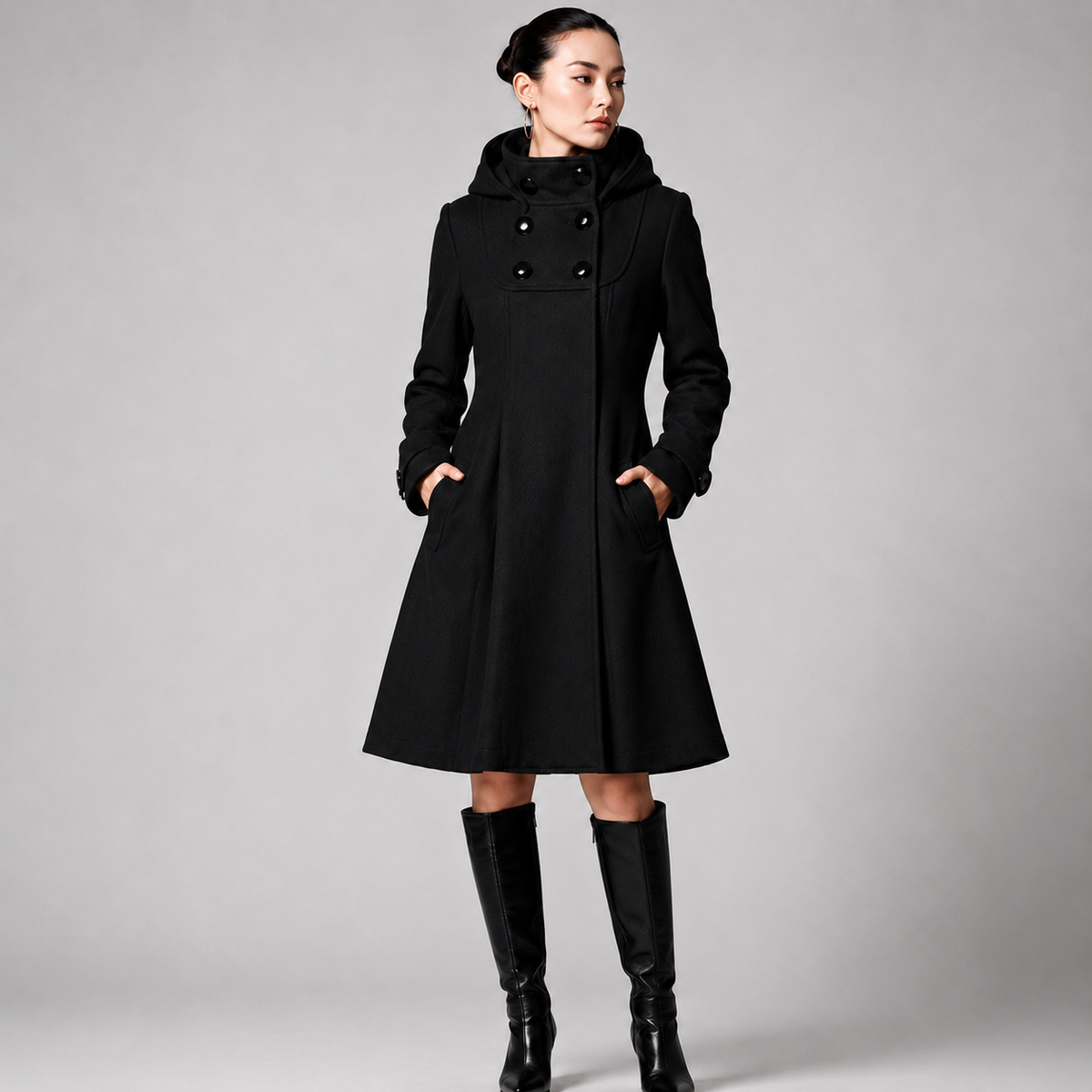 MADELINE | SCULPTED A-LINE COAT