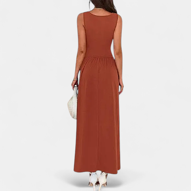 BARBARA | Breezy Sleeveless Maxi Dress for Summer